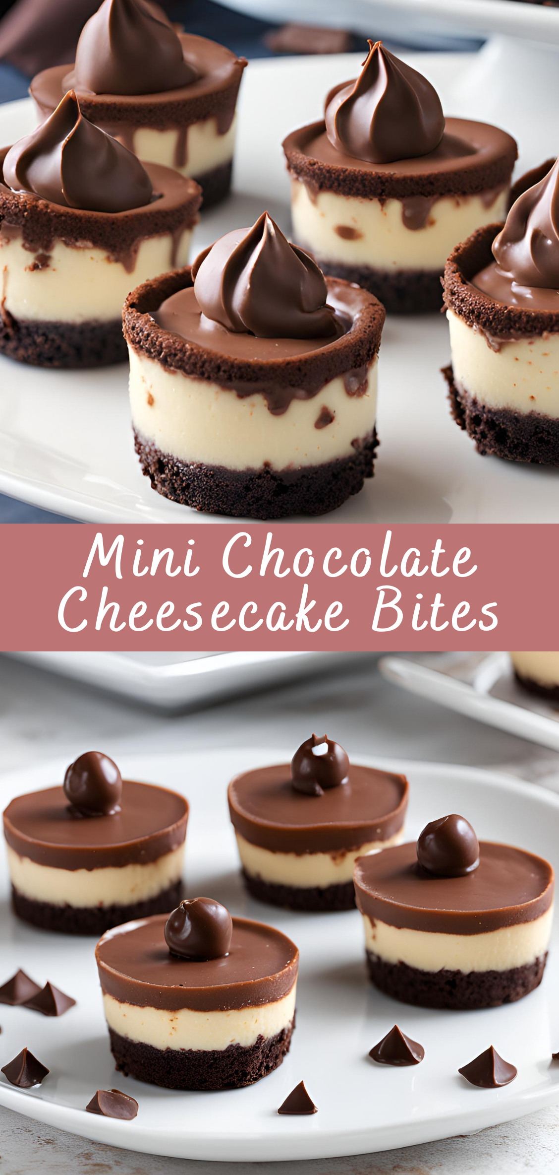 Mini Chocolate Cheesecake Bites Recipe