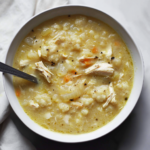 Anti-Inflammatory Cauliflower Chicken Soup - Clara quick dinners