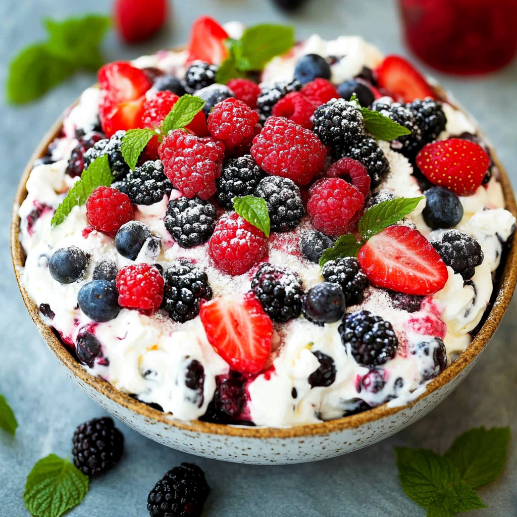 Berry Cheesecake Salad - Clara quick dinners