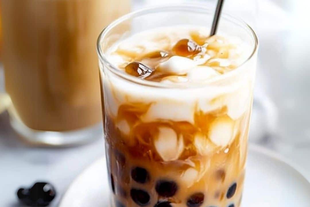 Brown Sugar Bubble Tea with Homemade Boba Pearls: A Sweet, Chewy Delight