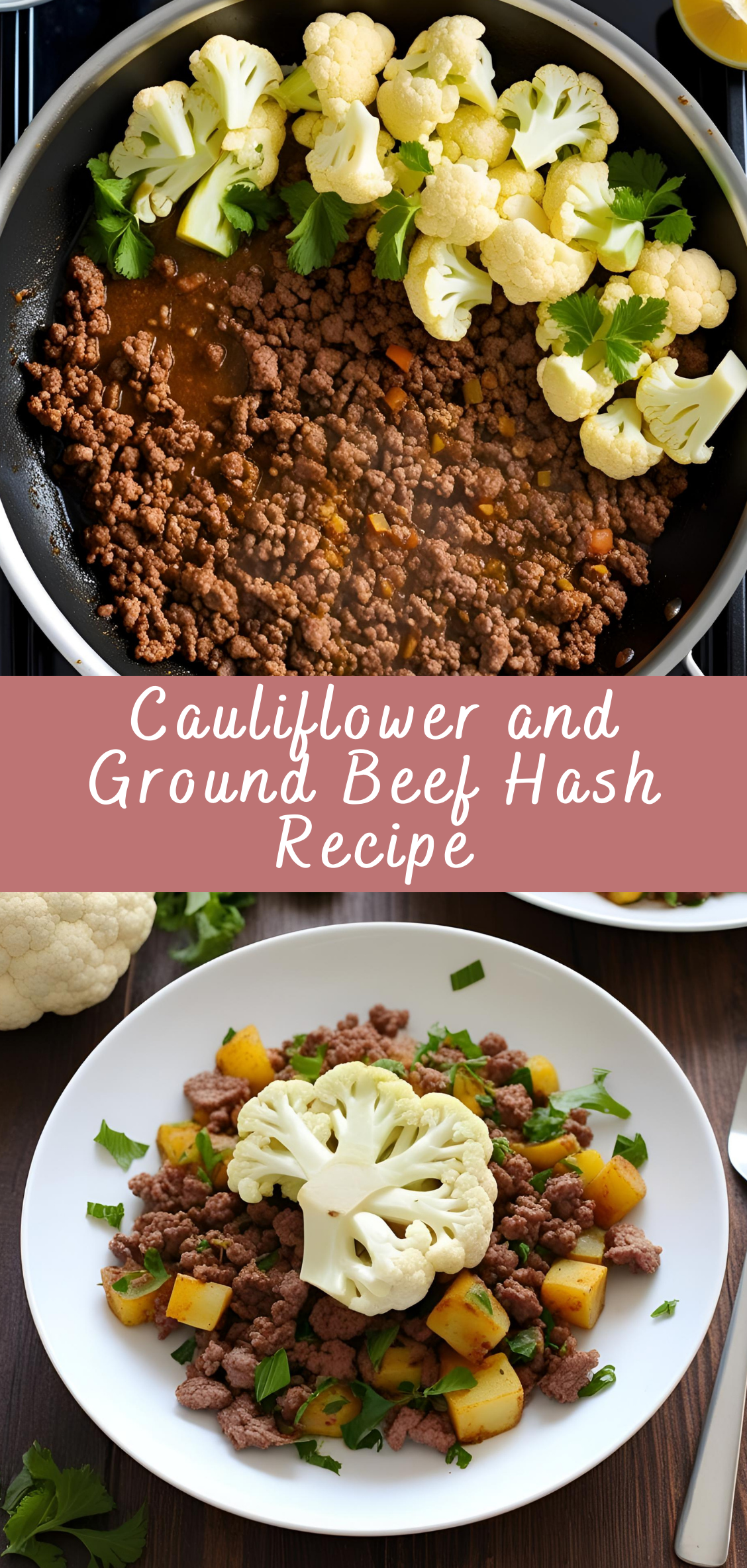 Cauliflower and Ground Beef Hash Recipe