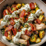 Chicken Bacon Ranch Keto Bowls