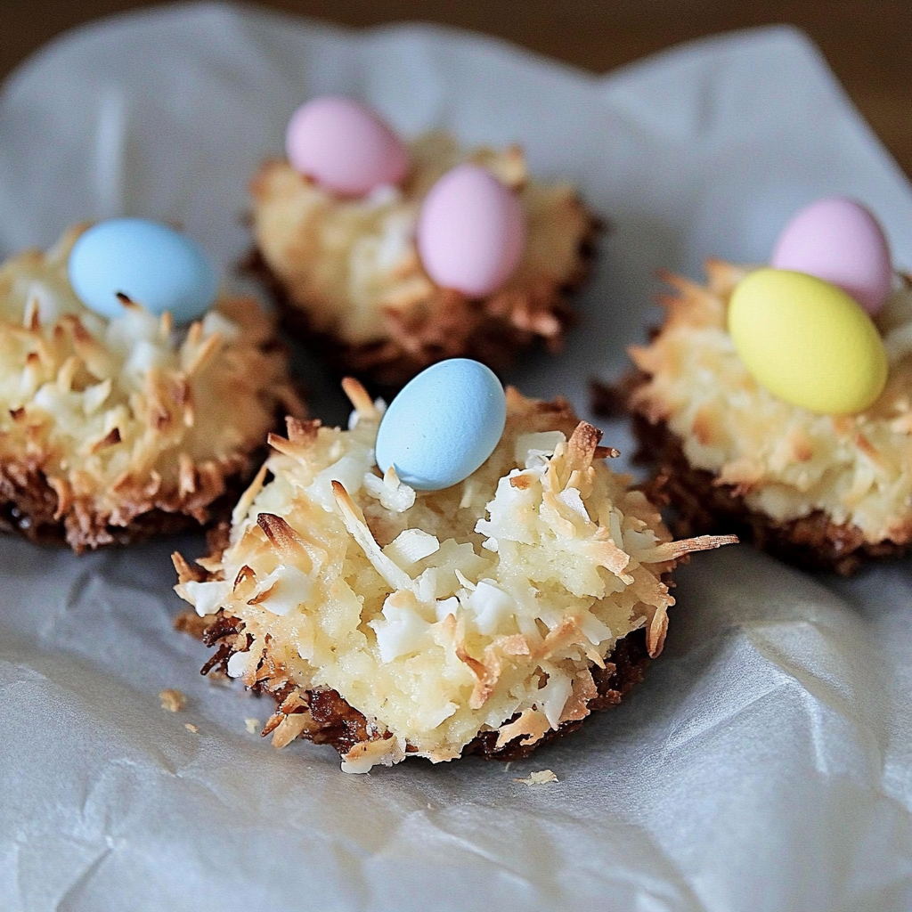 Easter Coconut Macaroons