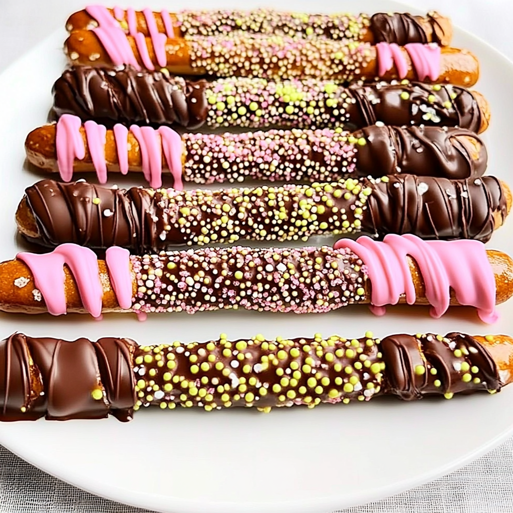 Easy Chocolate-Dipped Pretzels Recipe