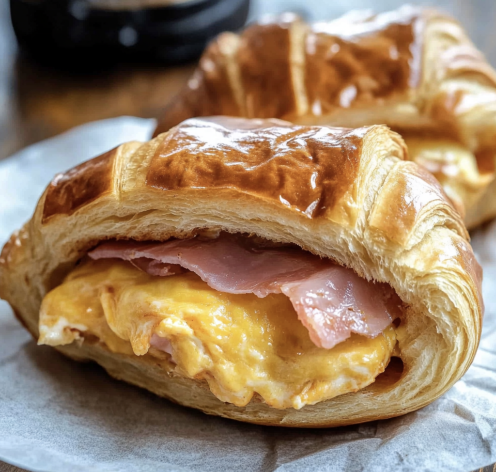 Easy Croissant Breakfast Sandwiches - Clara quick dinners