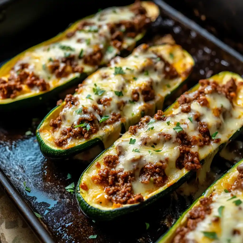 Easy Ground Beef Zucchini Boats (Healthy & Delicious)