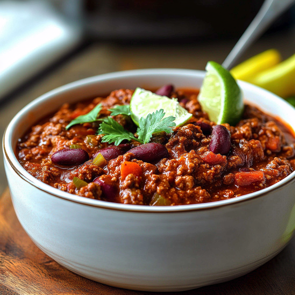 Easy Slow Cooker Chili Con Carne Recipe