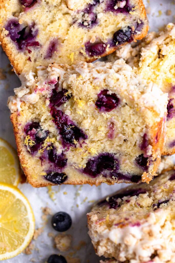 Gluten Free Lemon Blueberry Loaf