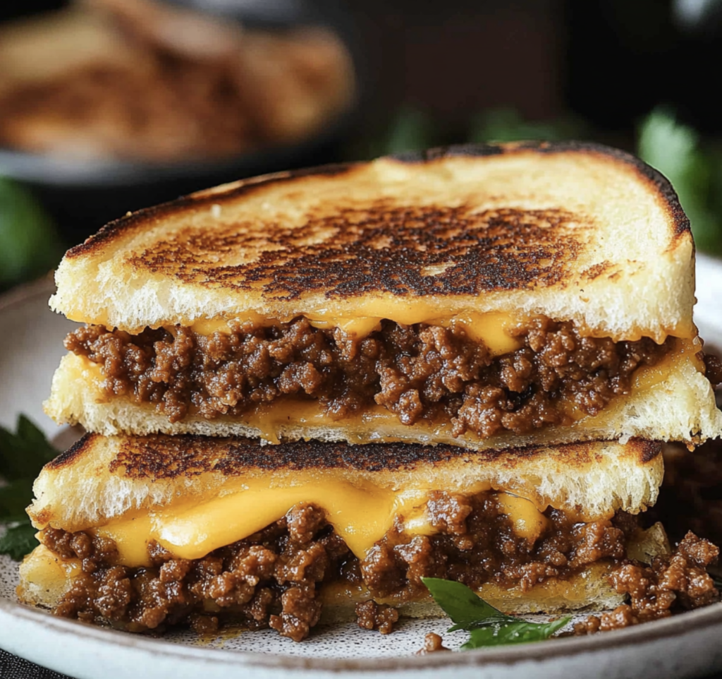 Grilled Cheese Sloppy Joes - Clara quick dinners