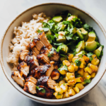 Honey Chipotle Chicken Rice Bowls 