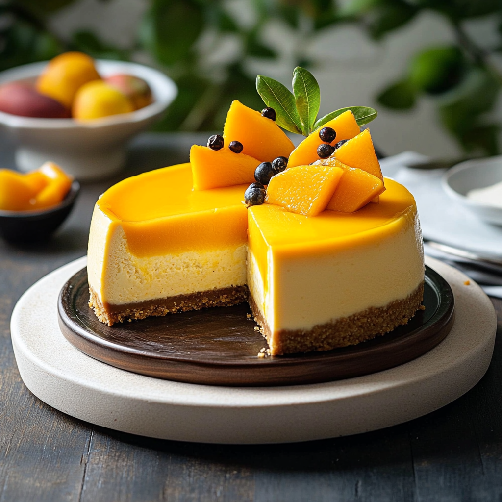 Mango Tango Cheesecake Recipe - A Creamy Tropical Treat