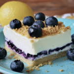 No Bake Lemon Blueberry Dessert