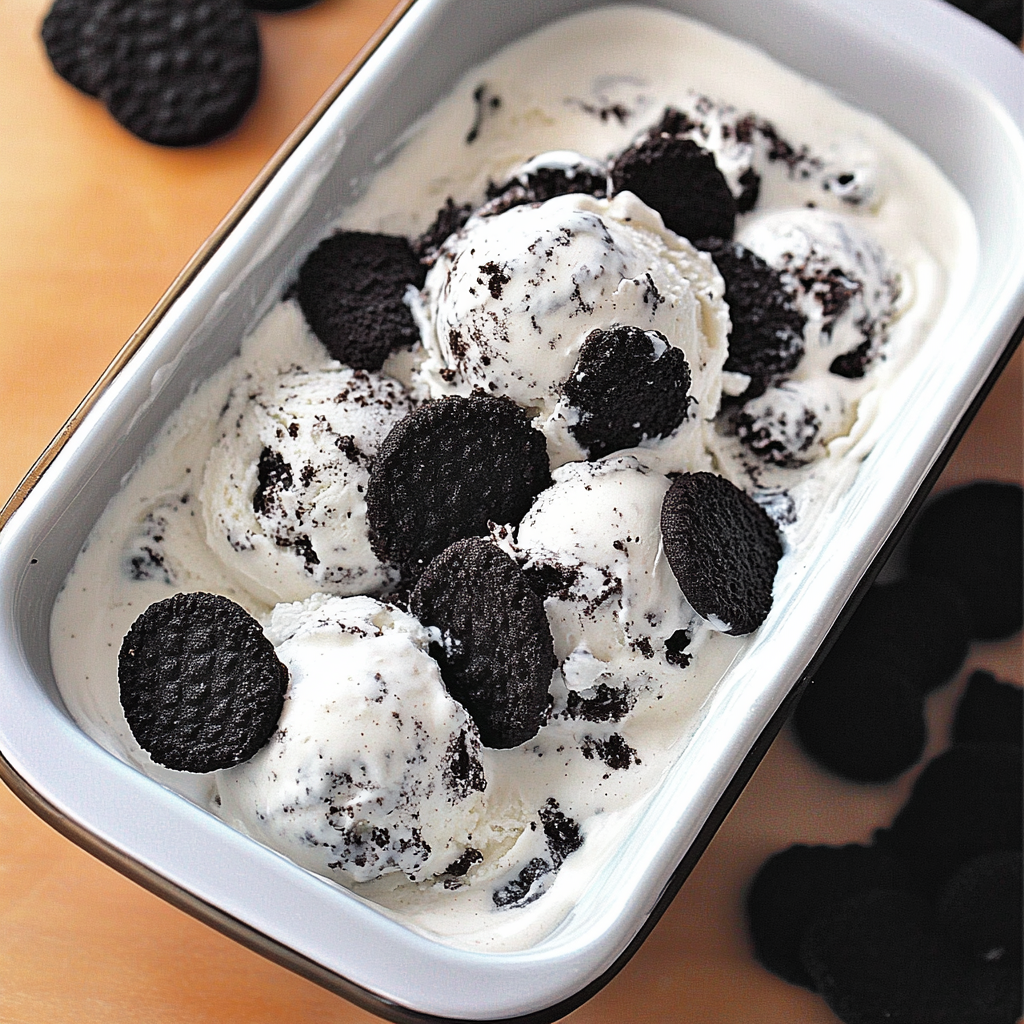 No Churn Cookies and Cream Ice Cream