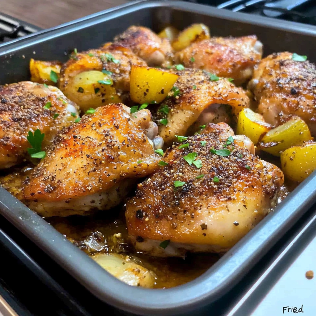 Oven-Fried Chicken Thighs