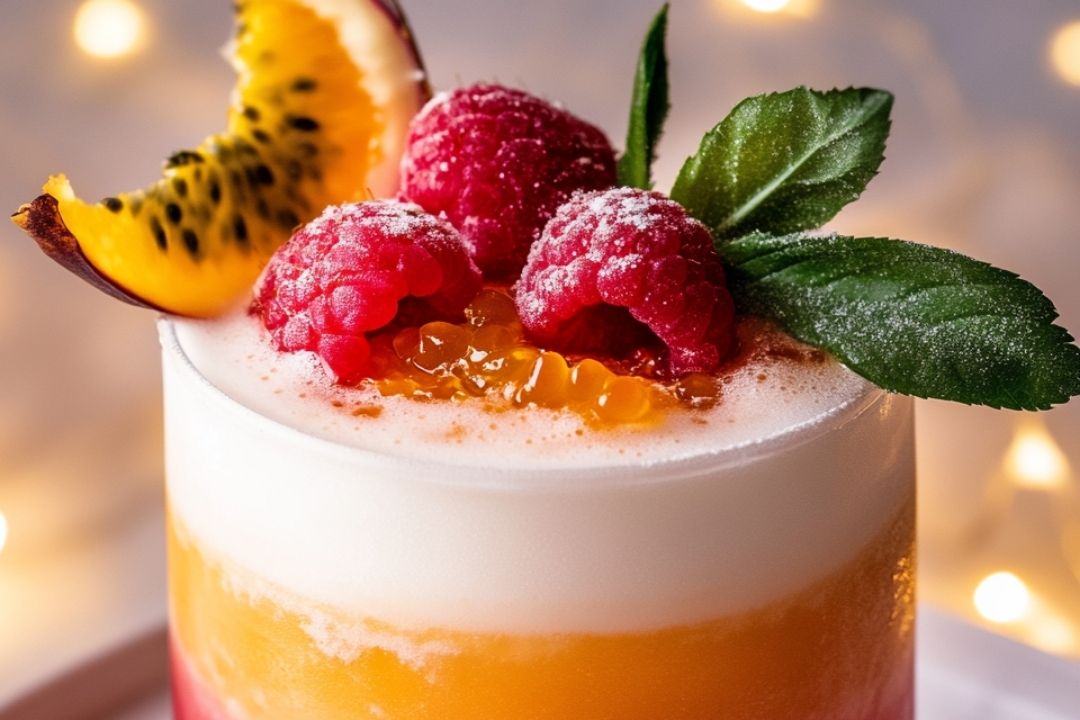 Raspberry Passionfruit Tequila Sour | JustWorthi