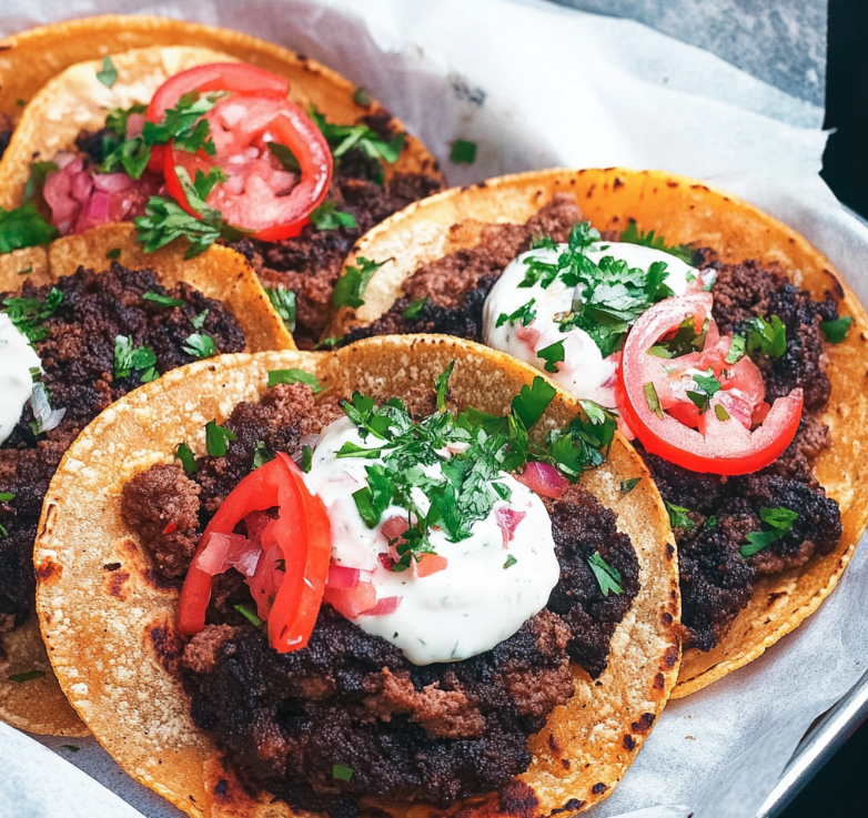 Smash Burger Tacos - Clara quick dinners