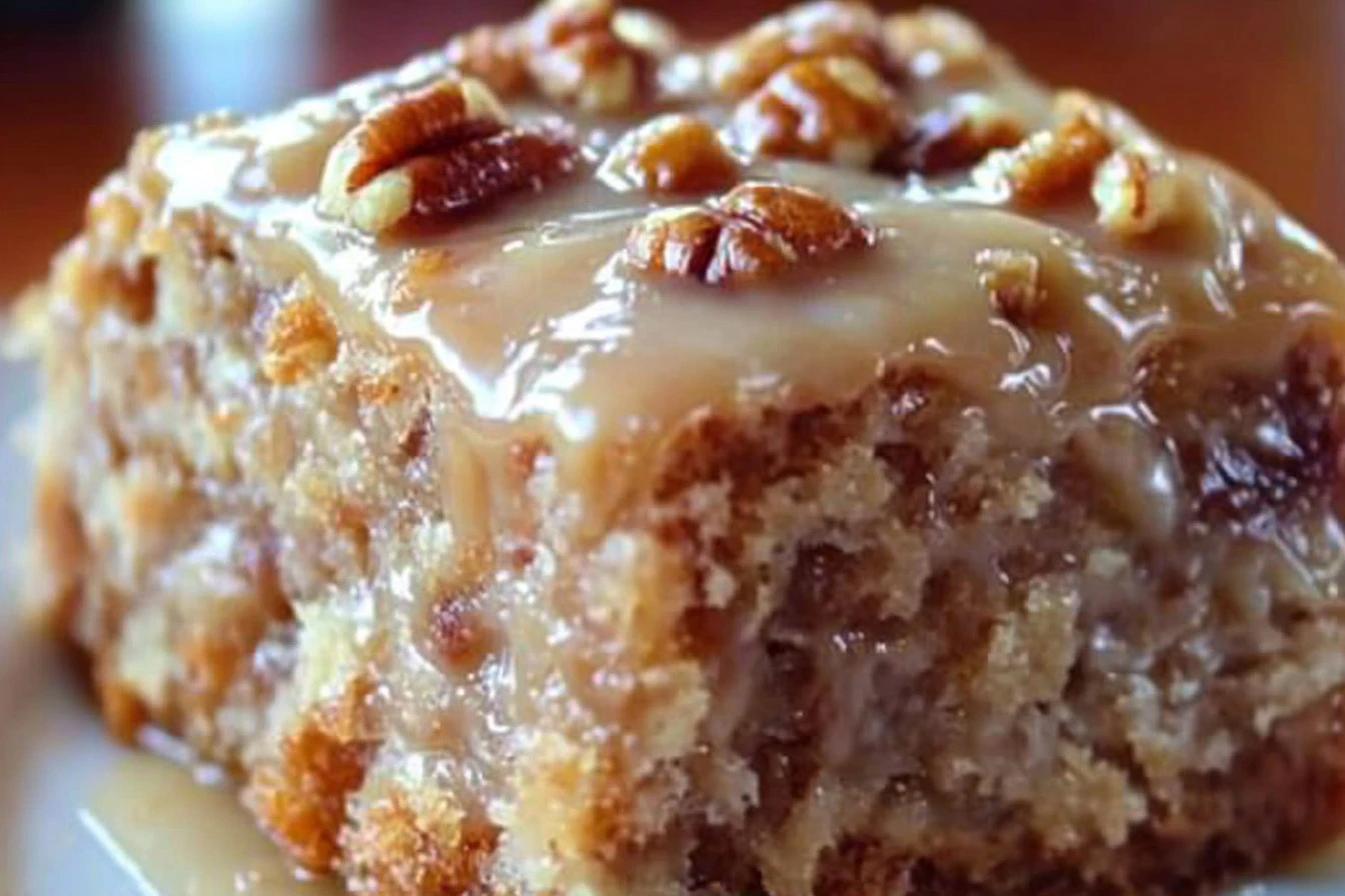 Southern Pecan Praline Sheet Cake