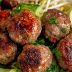 Vietnamese Meatball Salad | JustWorthi