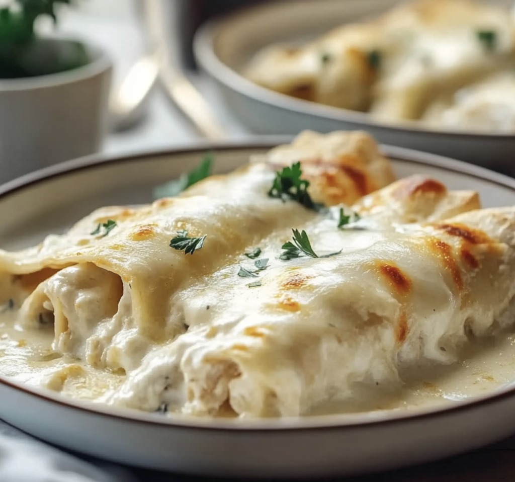 White Chicken Enchiladas Recipe - Clara quick dinners